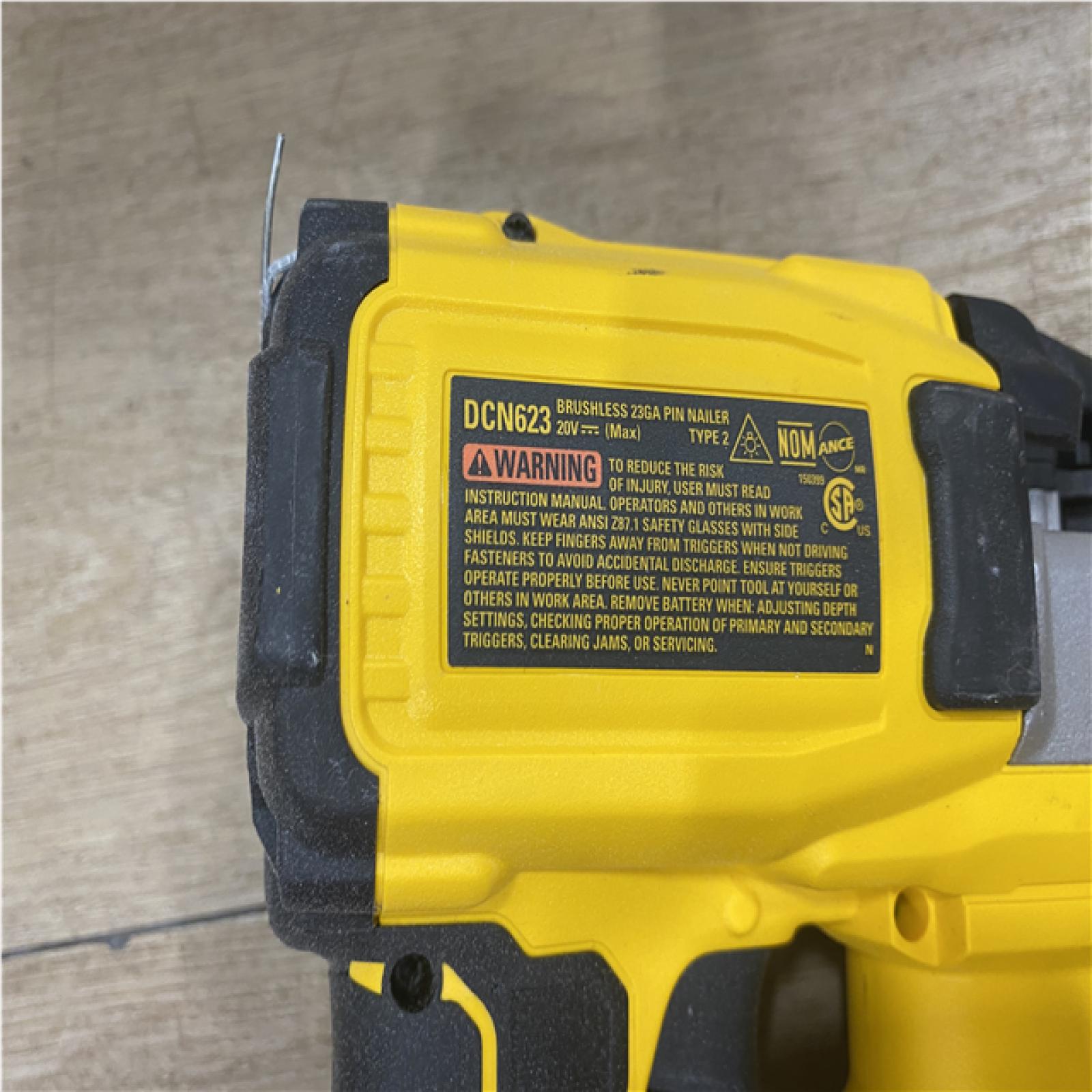 AS-IS DEWALT ATOMIC 20V MAX Lithium Ion Cordless 23 Gauge Pin Nailer (Tool Only)