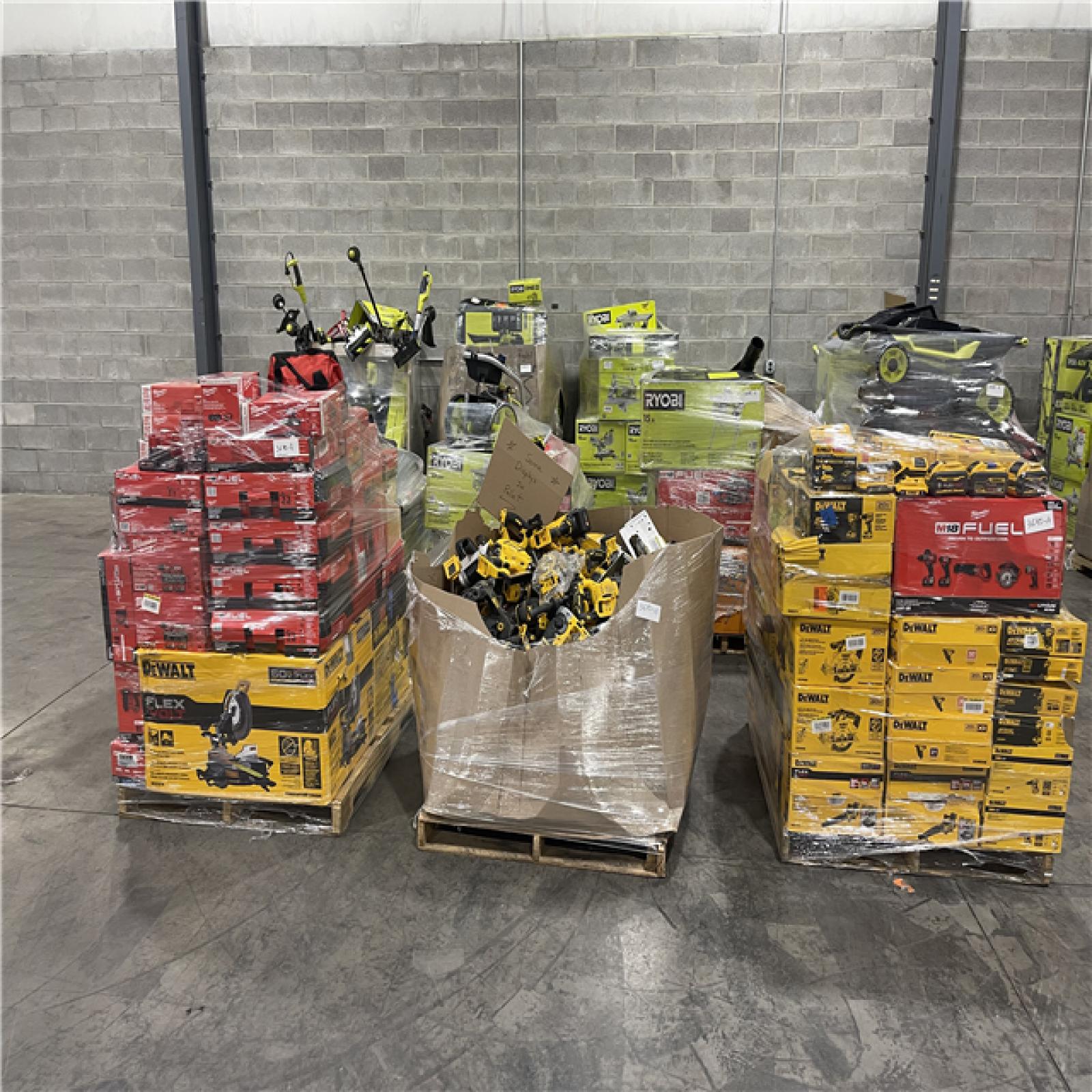 Pittston Location As-Is Power Tools Partial Truckload (12 pallets) 3640-A