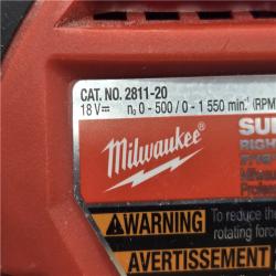 AS-IS Milwaukee FUEL 18V Cordless GEN 2 SUPER HAWG 7/16 in. Right Angle Drill (Tool-Only)