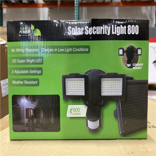 DALLAS LOCATION - NEW! Nature power security light 800 lumens PALLET ( 7 UNITS)