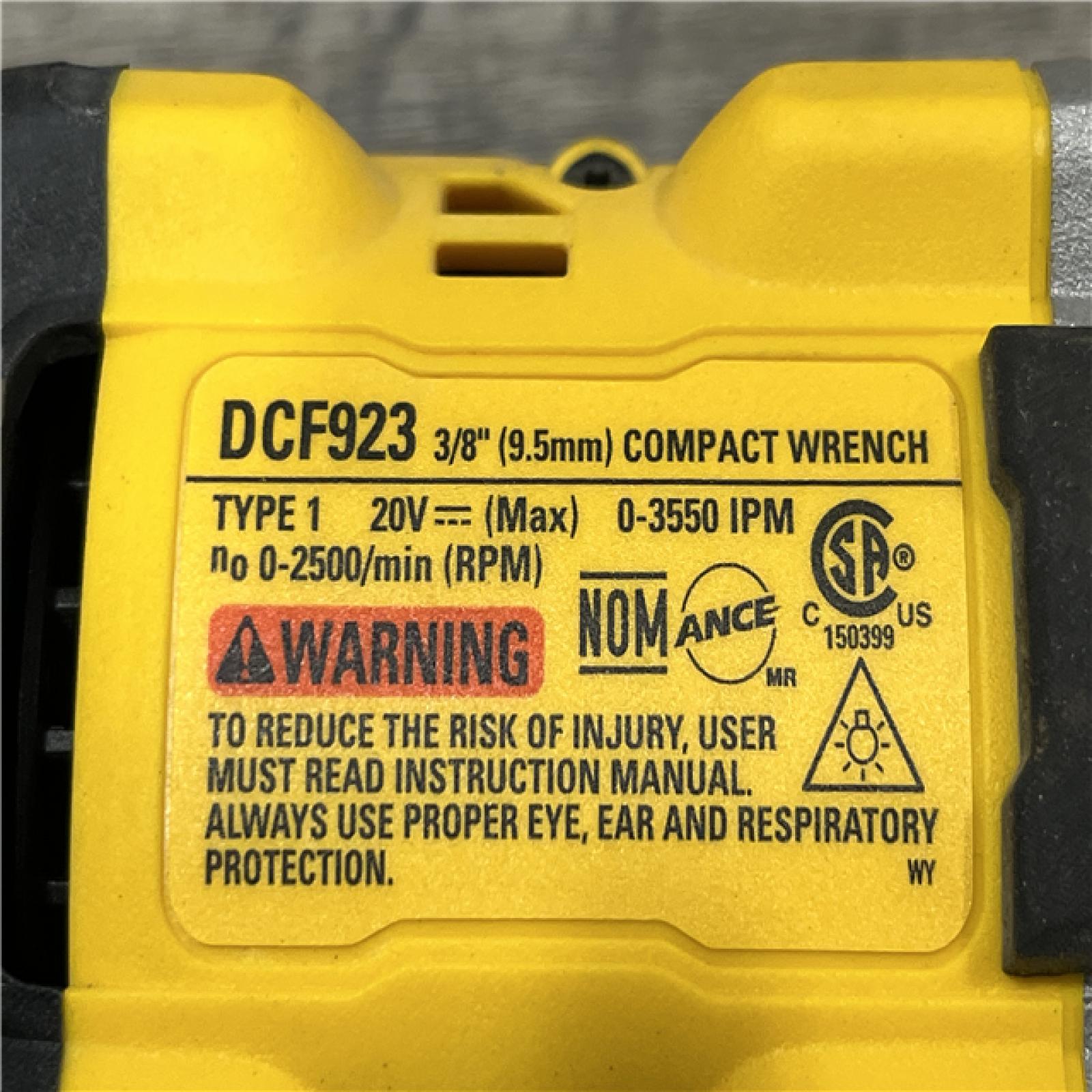AS-IS DEWALT ATOMIC 20V MAX Cordless Brushless 3/8 in.Variable Speed Impact Wrench (Tool Only)