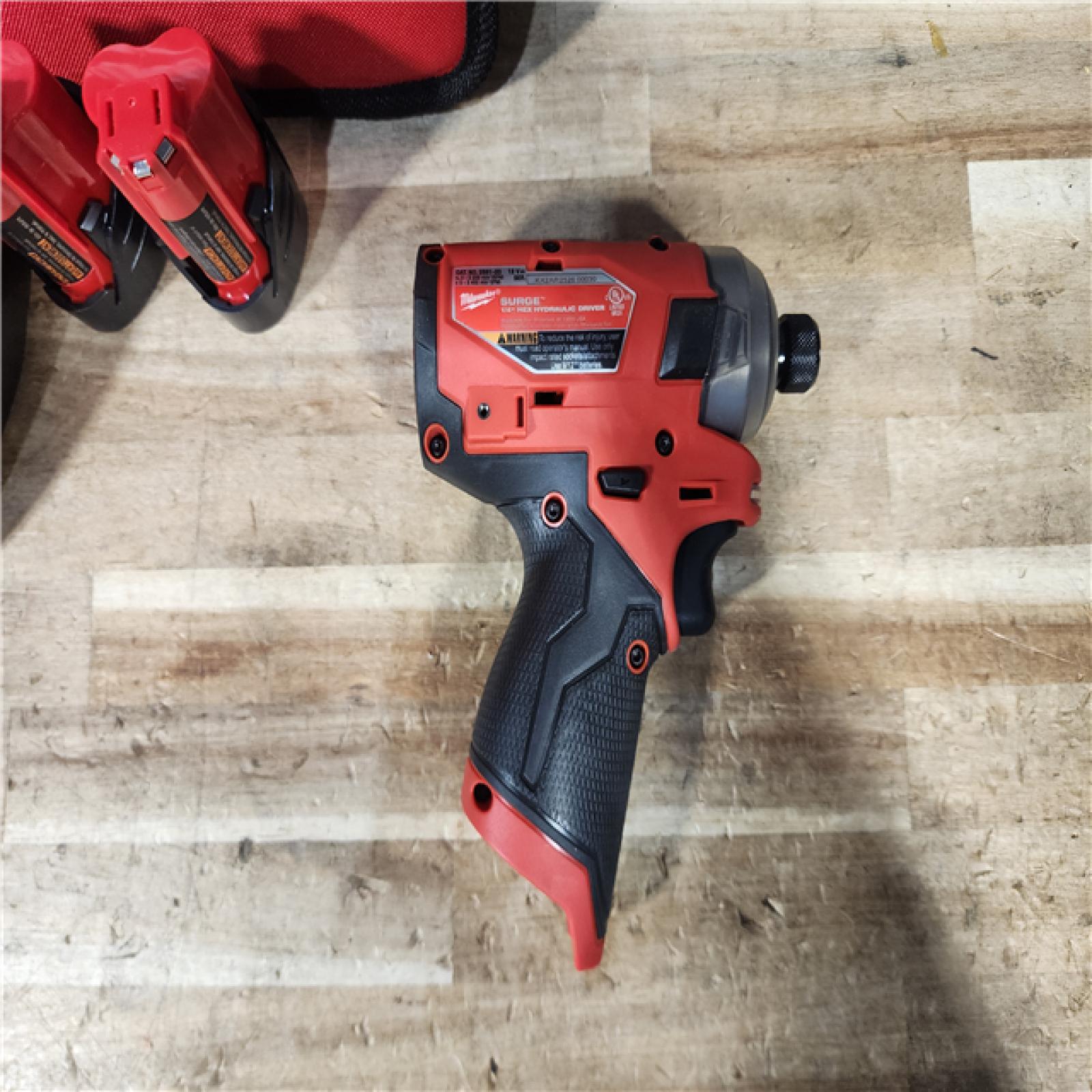 HOUSTON LOCATION - AS - IS Milwaukee FUEL SURGE 12V Lithium-Ion Brushless Cordless 1/4 in. Hex Impact Driver Compact Kit