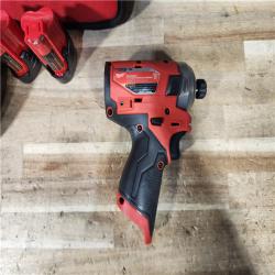 HOUSTON LOCATION - AS - IS Milwaukee FUEL SURGE 12V Lithium-Ion Brushless Cordless 1/4 in. Hex Impact Driver Compact Kit