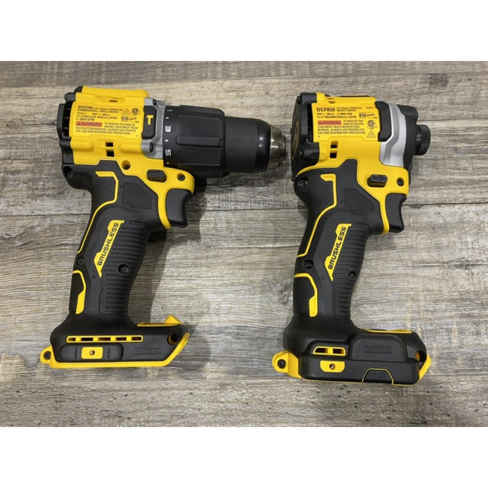 AS-IS DEWALT ATOMIC 20V MAX Lithium-Ion Cordless 2-Tool Combo Kit