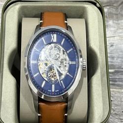 AS-IS Townsman Brown Leather Strap Watch 48mm - Brown - Fossil Watches