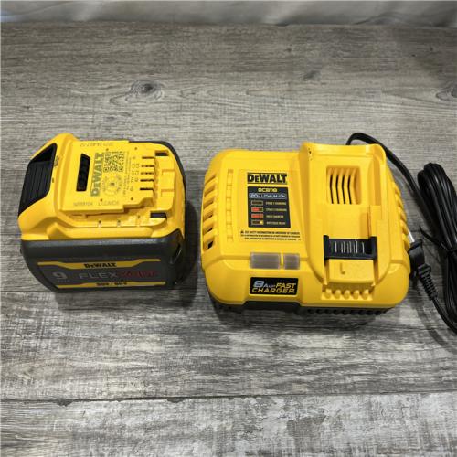 AS-IS DEWALT 20V/60V MAX FLEXVOLT Lithium-Ion 9.0Ah Battery and Charger Starter Kit