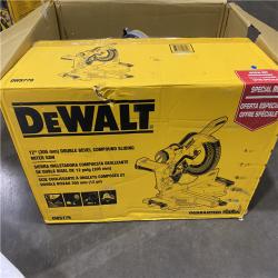 As-Is- DeWalt 15 Amps 12 in. Corded Dual-Bevel Sliding Compound Miter Saw
