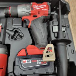 AS-IS M18 FUEL 18V Lithium-Ion Brushless Cordless Hammer Drill and Impact Driver Combo Kit (2-Tool) with 2 Batteries