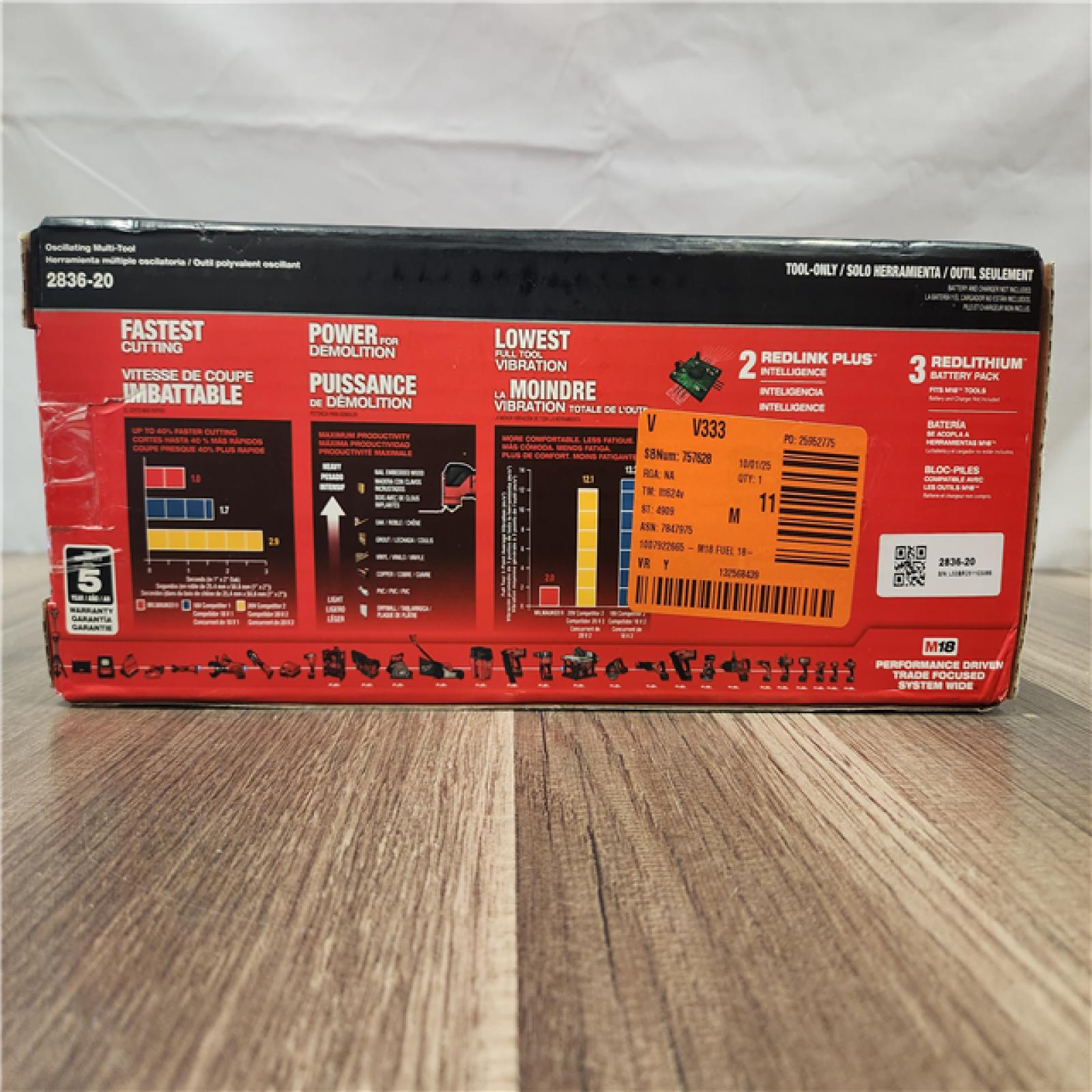 NEW- Milwaukee 18V Cordless Brushless Oscillating Multi-Tool (Tool Only)