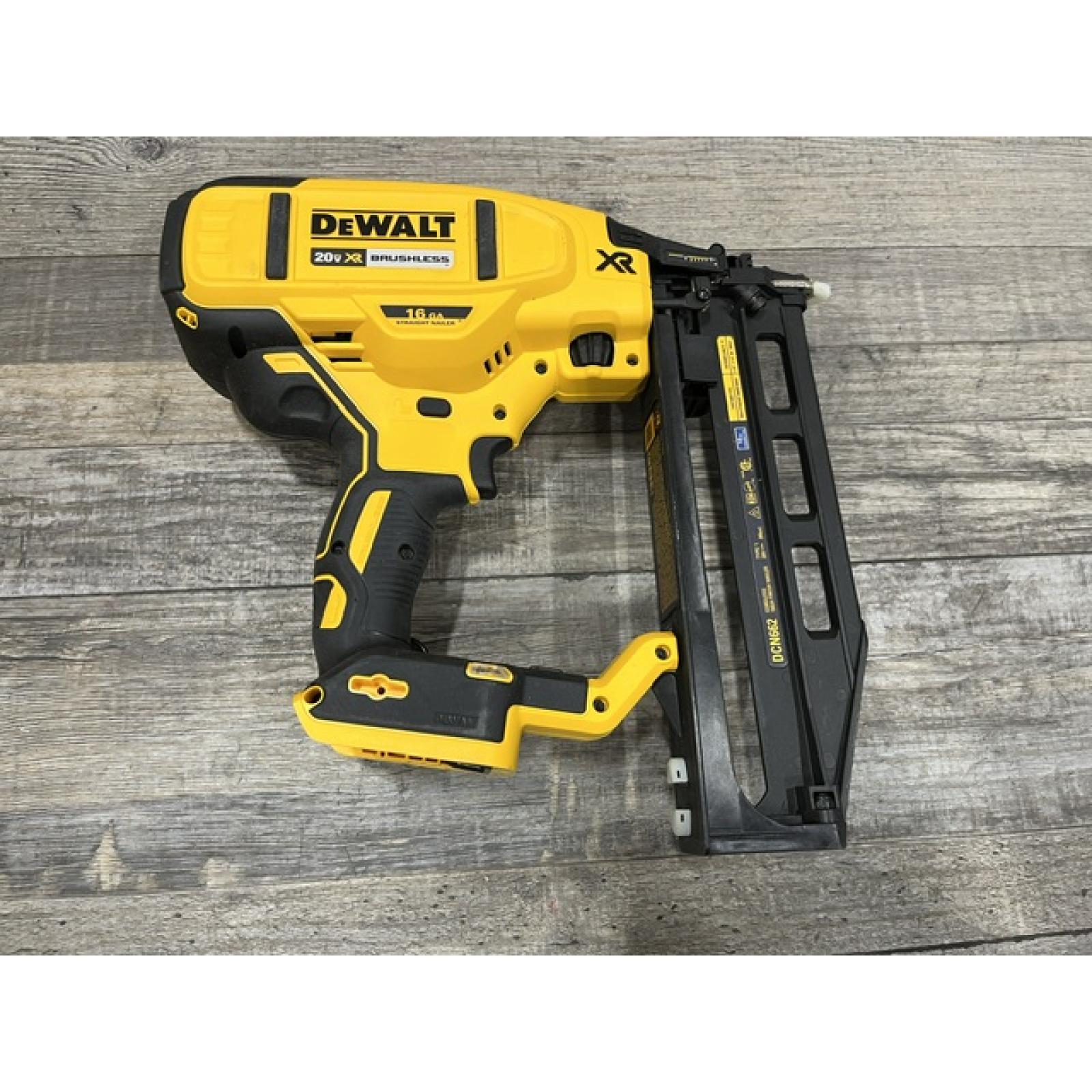 AS-IS DEWALT 20V MAX XR 16-Gauge Lithium-Ion Cordless Finish Nailer (Tool Only)