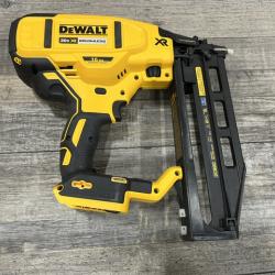 AS-IS DEWALT 20V MAX XR 16-Gauge Lithium-Ion Cordless Finish Nailer (Tool Only)