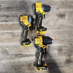 HOUSTON LOCATION - AS-IS DEWALT 3 TOOL COMBO KIT W/ (2) BATTERY & CHARGER