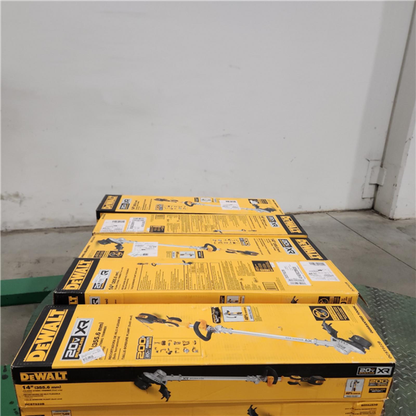 Dallas Location -NEW- DEWALT 20V MAX 14 in. Brushless Cordless Battery Powered Foldable String Trimmer (Tool Only)Lot Of 10
