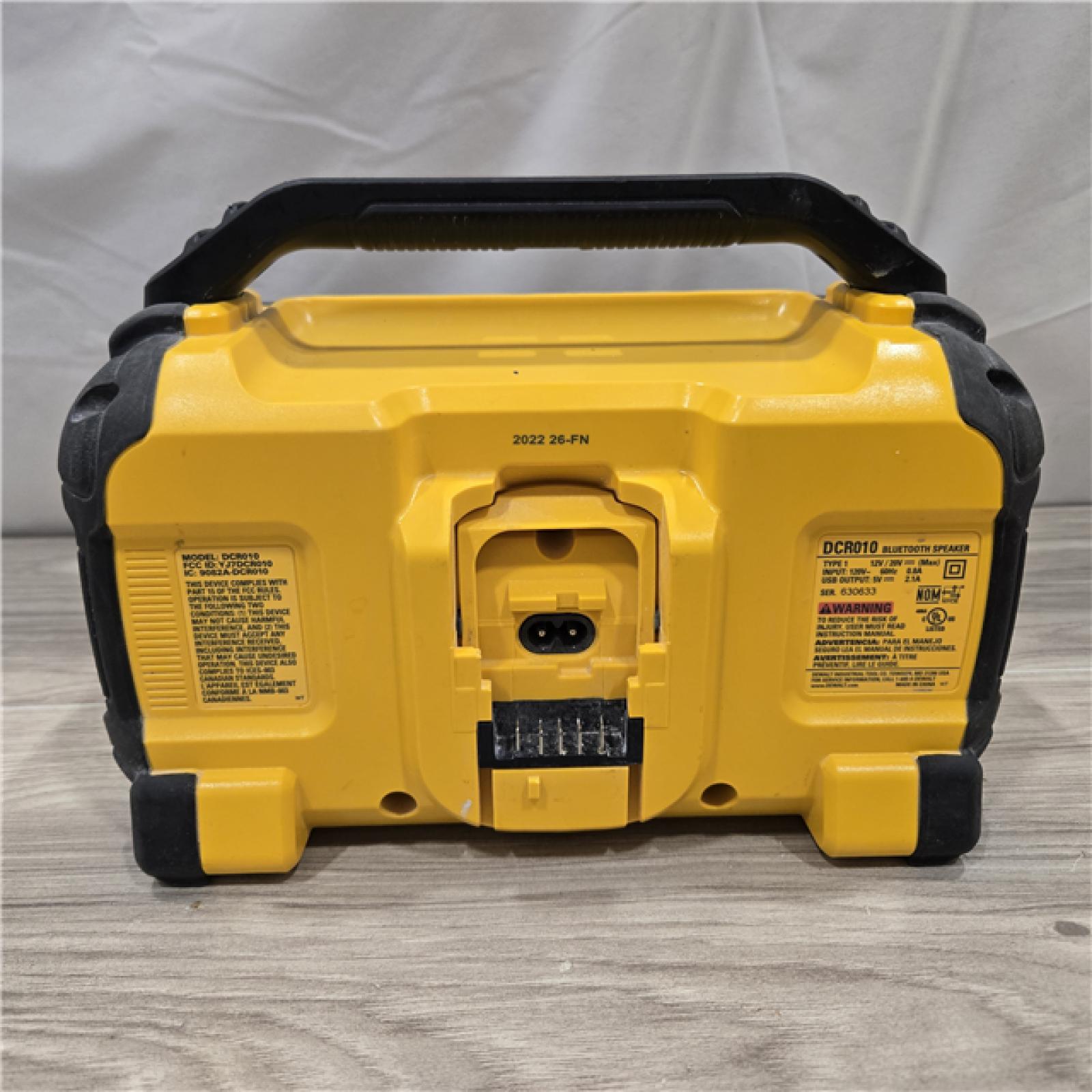 AS-IS DeWalt Bluetooth Speaker (Tool-Only)