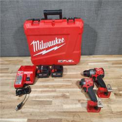 HOUSTON LOCATION - AS-IS Milwaukee FUEL 12-Volt Lithium-Ion Brushless Cordless Hammer Drill and Impact Driver Combo Kit