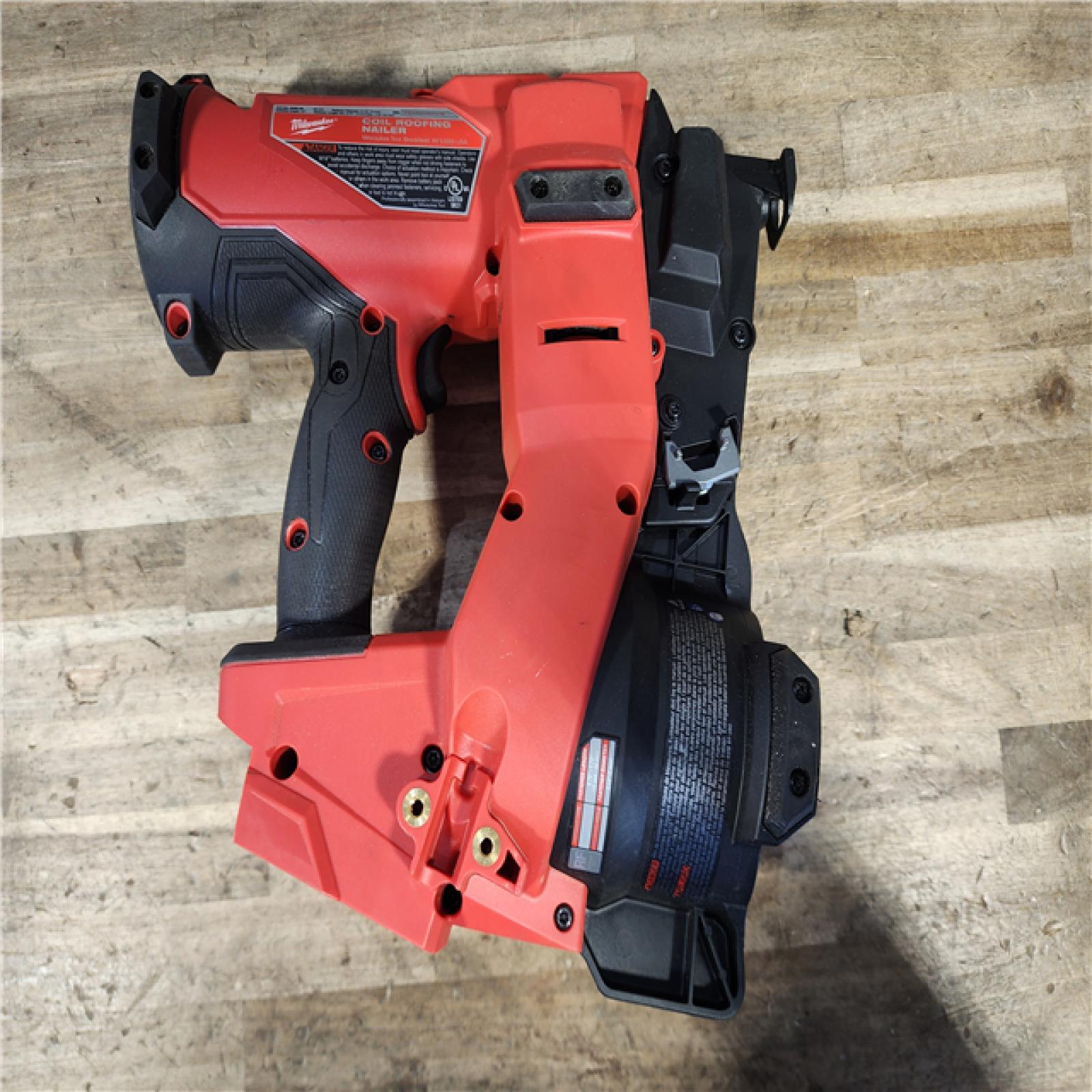 HOUSTON LOCATION - AS-IS Milwaukee FUEL 18-Volt Lithium-Ion Brushless Cordless Coil Roofing Nailer (Tool Only)