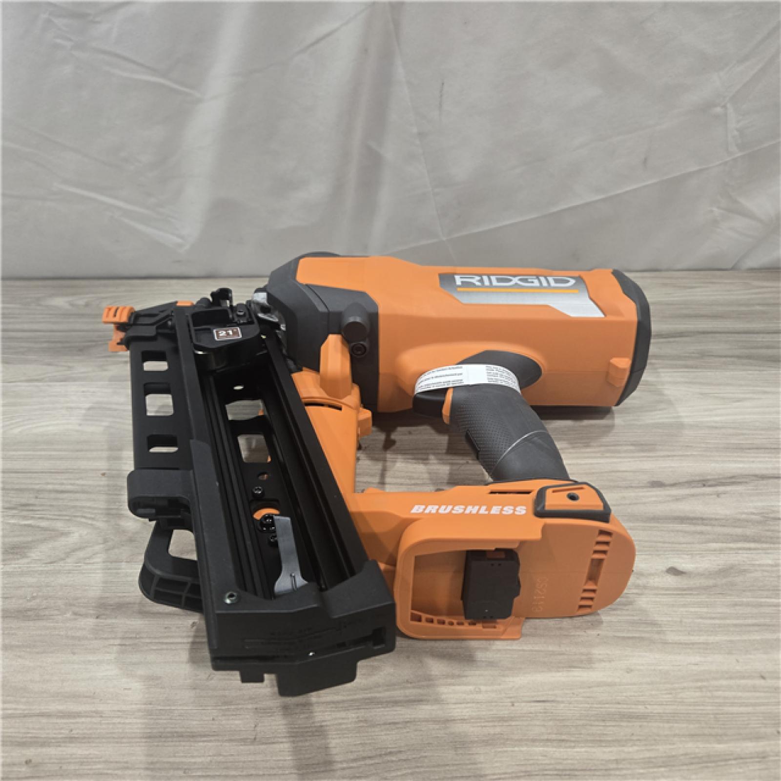 AS-IS RIDGID 18V Cordless 21° 3-1/2 in. Framing Nailer (Tool Only)