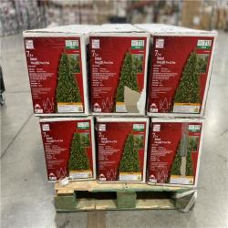 DALLAS LOCATION - Home Accents Holiday 7.5 ft. Oxford Pine LED Pre-Lit Artificial Christmas Tree T13 - 6 UNITS - RETAIL- $594
