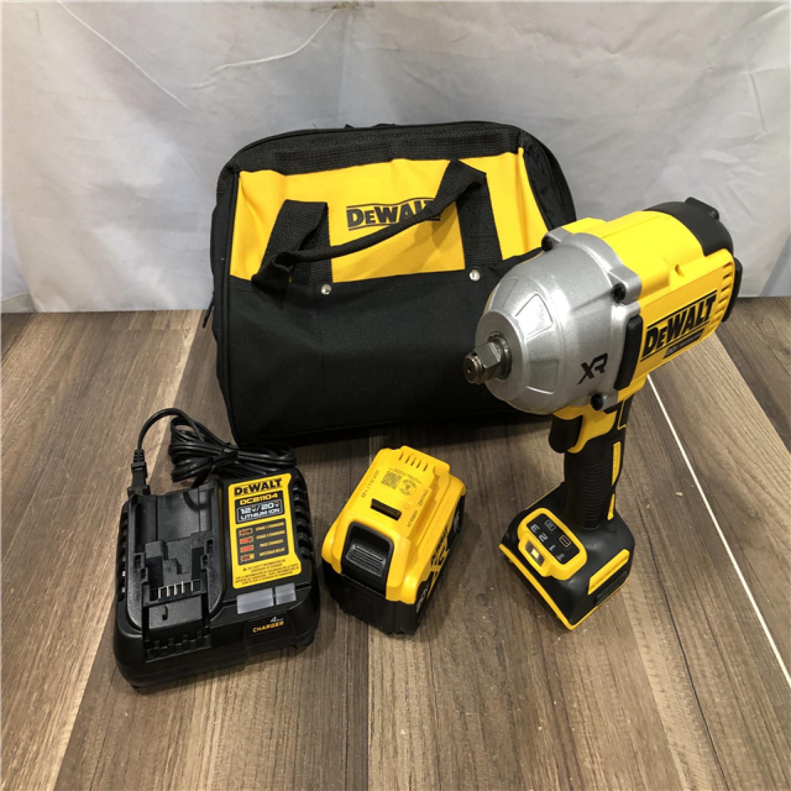 AS-IS DEWALT 20V MAX Lithium-Ion Cordless 1/2 in. Impact Wrench Kit