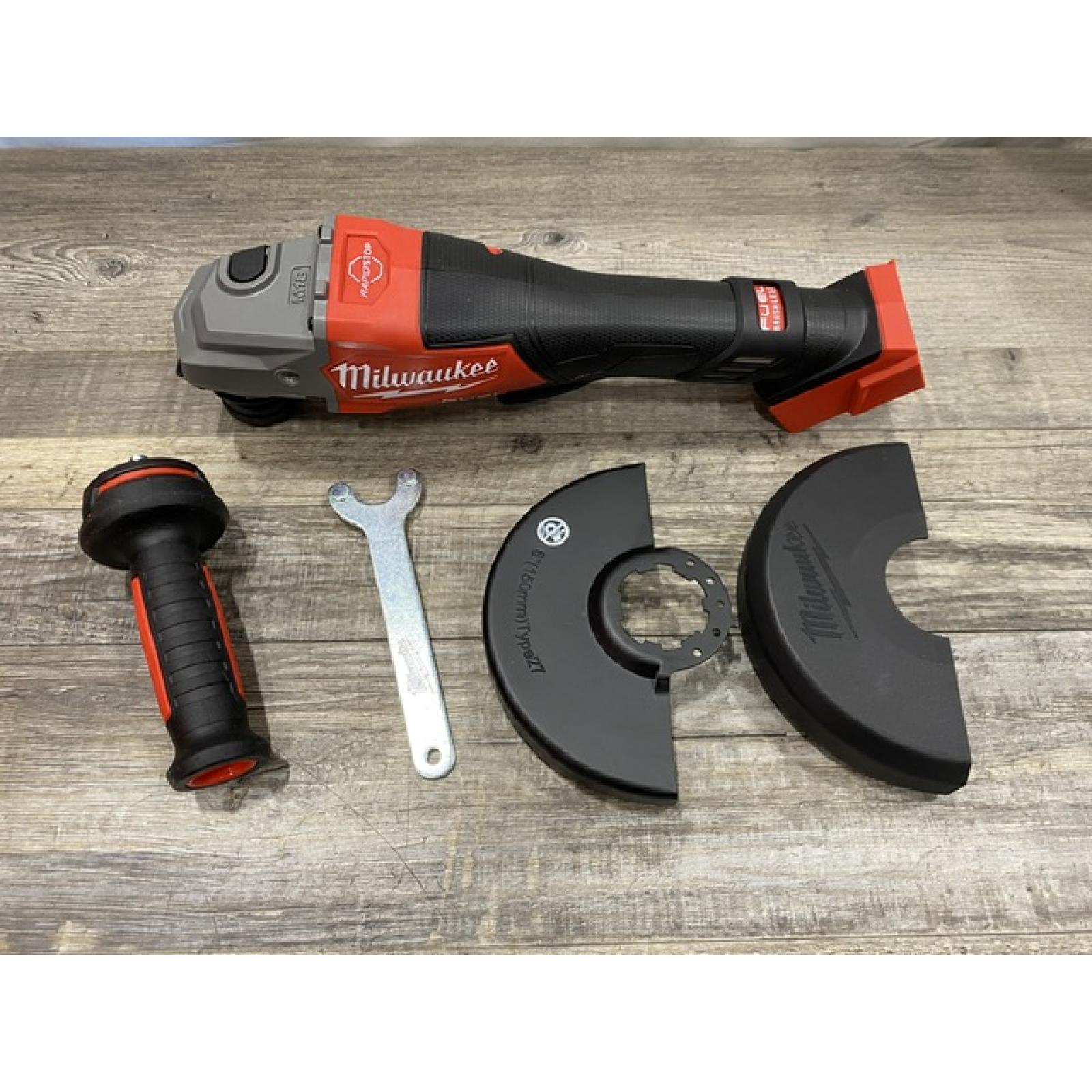 AS-IS Milwaukee FUEL 18-Volt Lithium-Ion Brushless Cordless 4-1/2 in./6 in. Braking Grinder with Paddle Switch (Tool-Only)