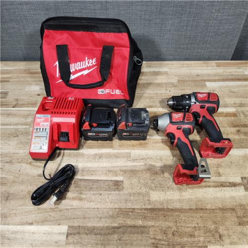HOUSTON LOCATION - AS - IS Milwaukee 2 Tool Combo Kit W/ (2) Battery & Charger