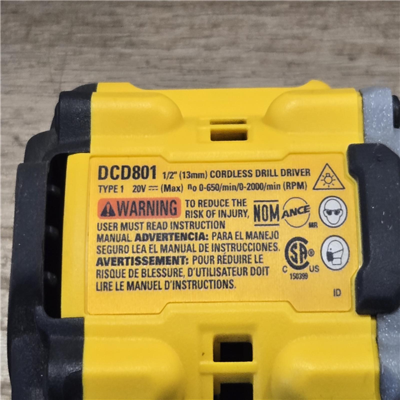 AS-IS DEWALT 20V XR Cordless 1/2 in. Drill/Driver Kit