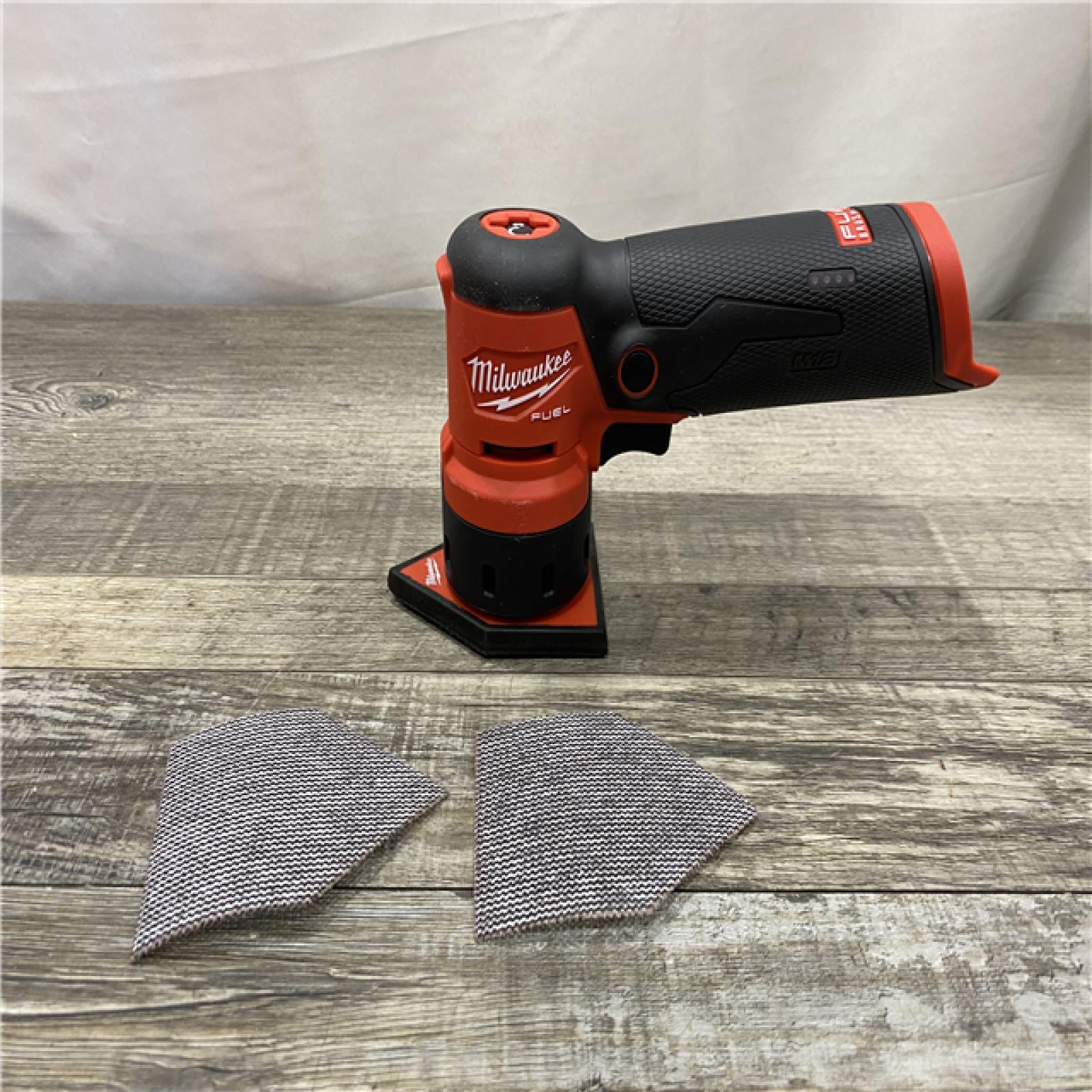AS-IS Milwaukee FUEL 12-Volt Lithium-Ion Brushless Cordless Orbital Detail Sander (Tool-Only)