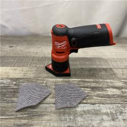 AS-IS Milwaukee FUEL 12-Volt Lithium-Ion Brushless Cordless Orbital Detail Sander (Tool-Only)