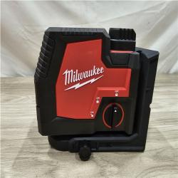 AS-IS Milwaukee Green 100 ft. Cross Line and Plumb Points Rechargeable Laser Level with REDLITHIUM Lithium-Ion