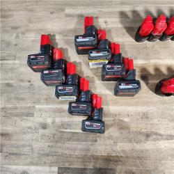 HOUSTON LOCATION - AS-IS MILWAUKEE BATTERY PACK QTY - 20