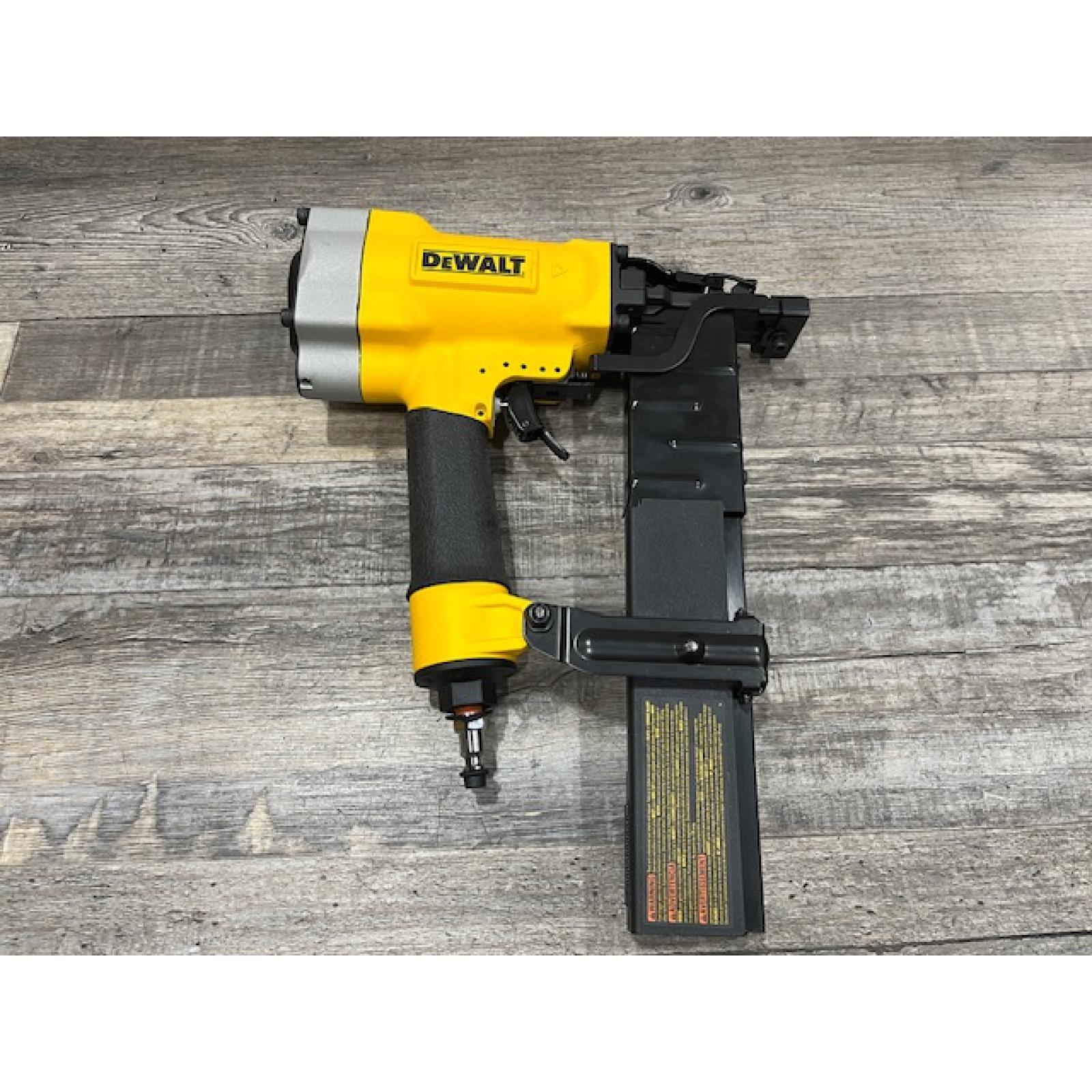 AS-IS DEWALT Corded Pneumatic 16-Gauge 1 in. Crown Lathing Stapler