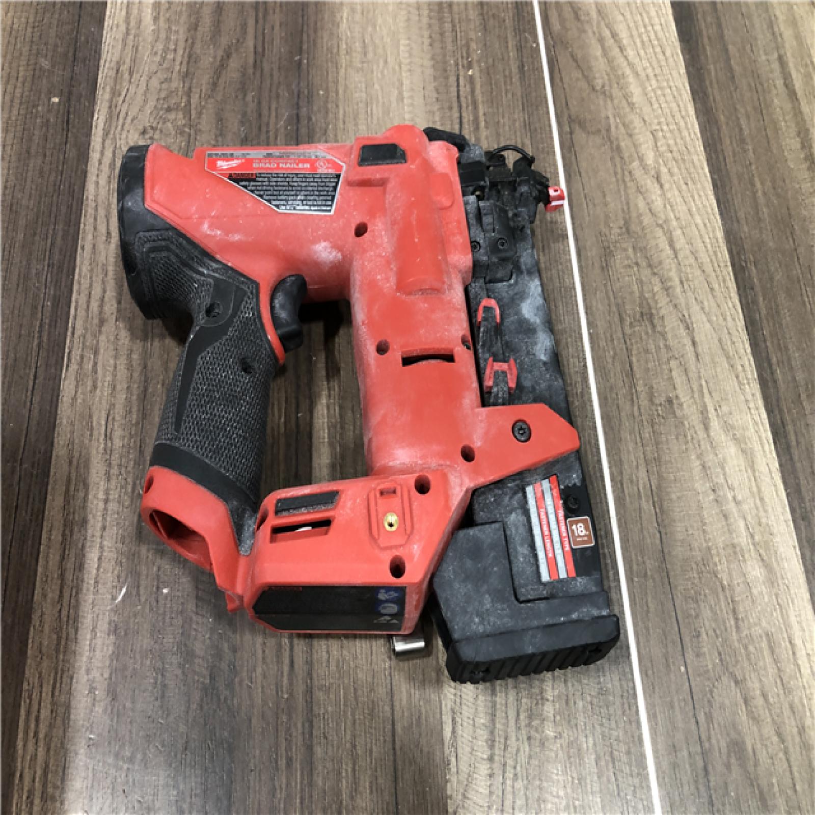 AS-IS Milwaukee FUEL 12-Volt Lithium-Ion Brushless Cordless 18-Gauge 1-1/2 in. Compact Brad Nailer (Tool Only)