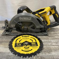 AS-IS DEWALT FLEXVOLT 60V MAX Cordless Brushless 7-1/4 in. Wormdrive Style Circular Saw (Tool Only)