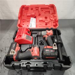 AS-IS- Milwaukee  FUEL 18V Lithium-Ion Brushless Cordless Hammer Drill and Impact Driver Combo Kit