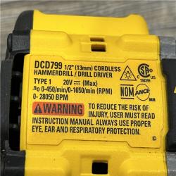 AS-IS DEWALT ATOMIC 20V Cordless 1/2 in. Compact Hammer Drill Kit