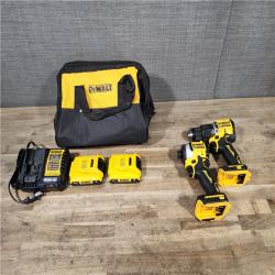 HOUSTON LOCATION - AS-IS DEWALT 2 TOOL COMBO KIT W/ (2) BATTERY & CHARGER