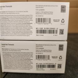 Phoenix AS-IS Google Nest Thermostat - Smart Programmable Wi-Fi Thermostat - (2-Pack)
