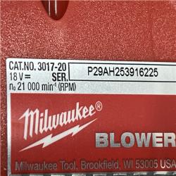 AS-IS Milwaukee FUEL 120 MPH 500 CFM 18V Brushless Cordless Battery Powered Leaf Blower Kit