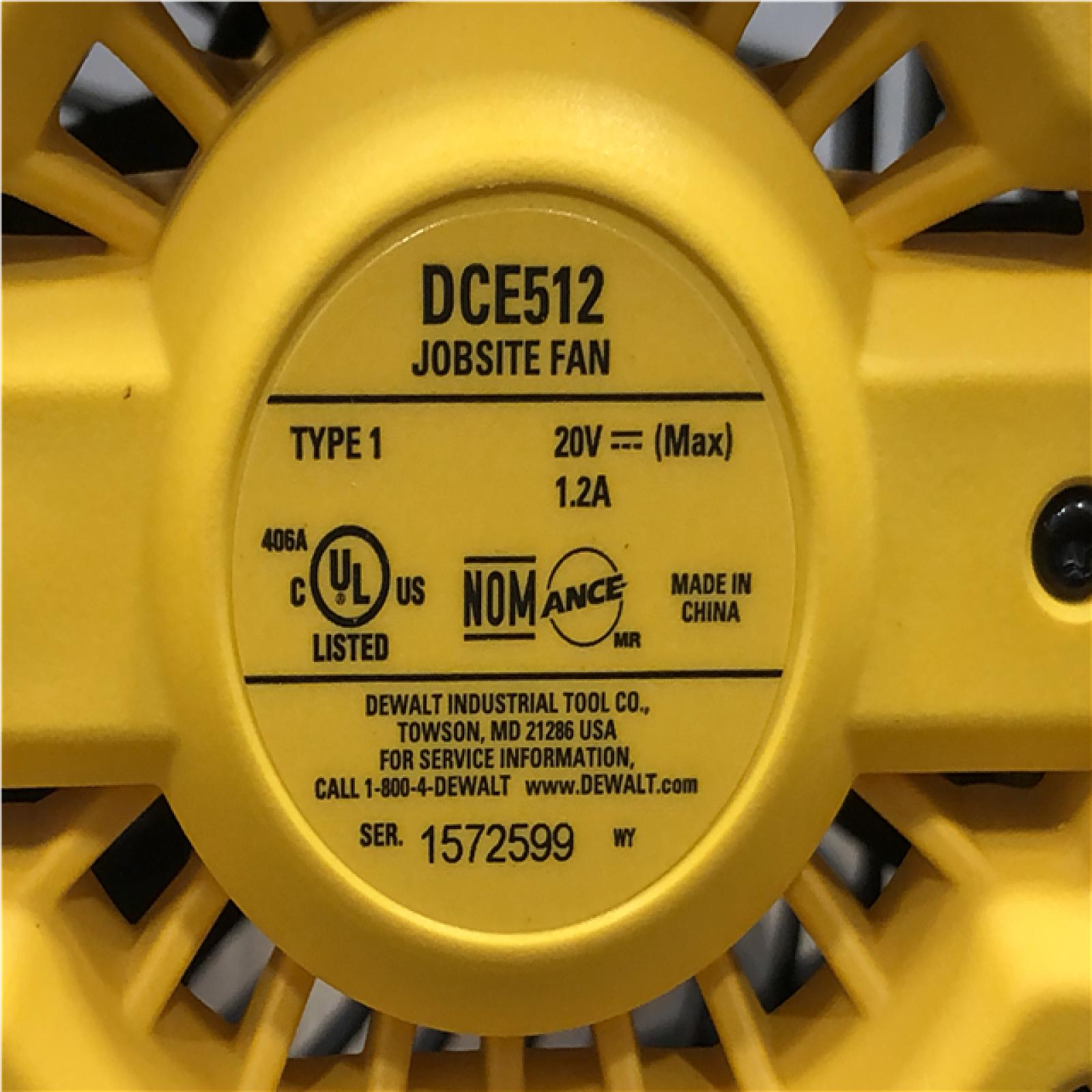 AS-IS DEWALT 20V MAX Jobsite Fan (Tool Only)