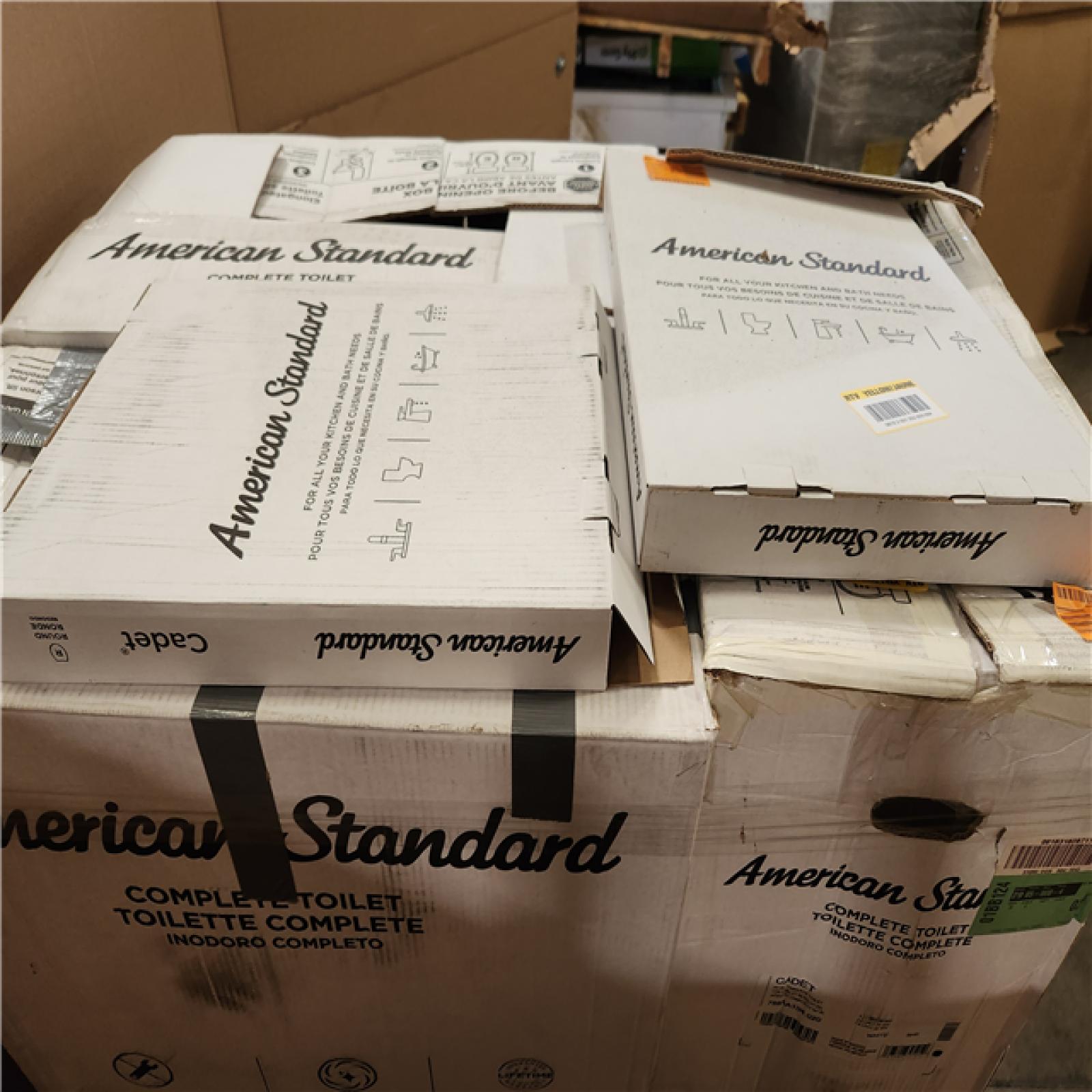 Phoenix AS-IS Mixed American Standard Toilet & Accessories Pallet (6 Toilets)