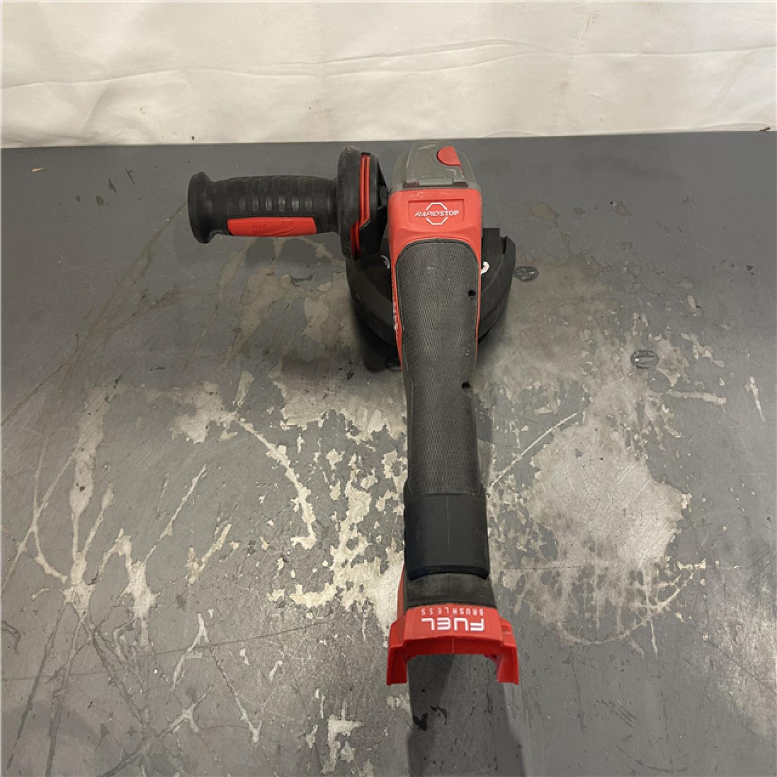 AS-IS- Milwaukee FUEL 18-Volt Lithium-Ion Brushless Cordless 4-1/2 in./5 in. Grinder W/Paddle Switch (Tool-Only)