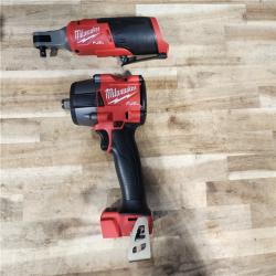 HOUSTON LOCATION - AS-IS Milwaukee 2 Tool Combo Kit W/ (2) Battery & Charger