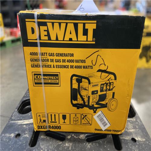 DALLAS LOCATION - DEWALT 4500 / 4000- Watt Gas Powered Portable Generator with Idle Control, Covered Outlets and CO Protect