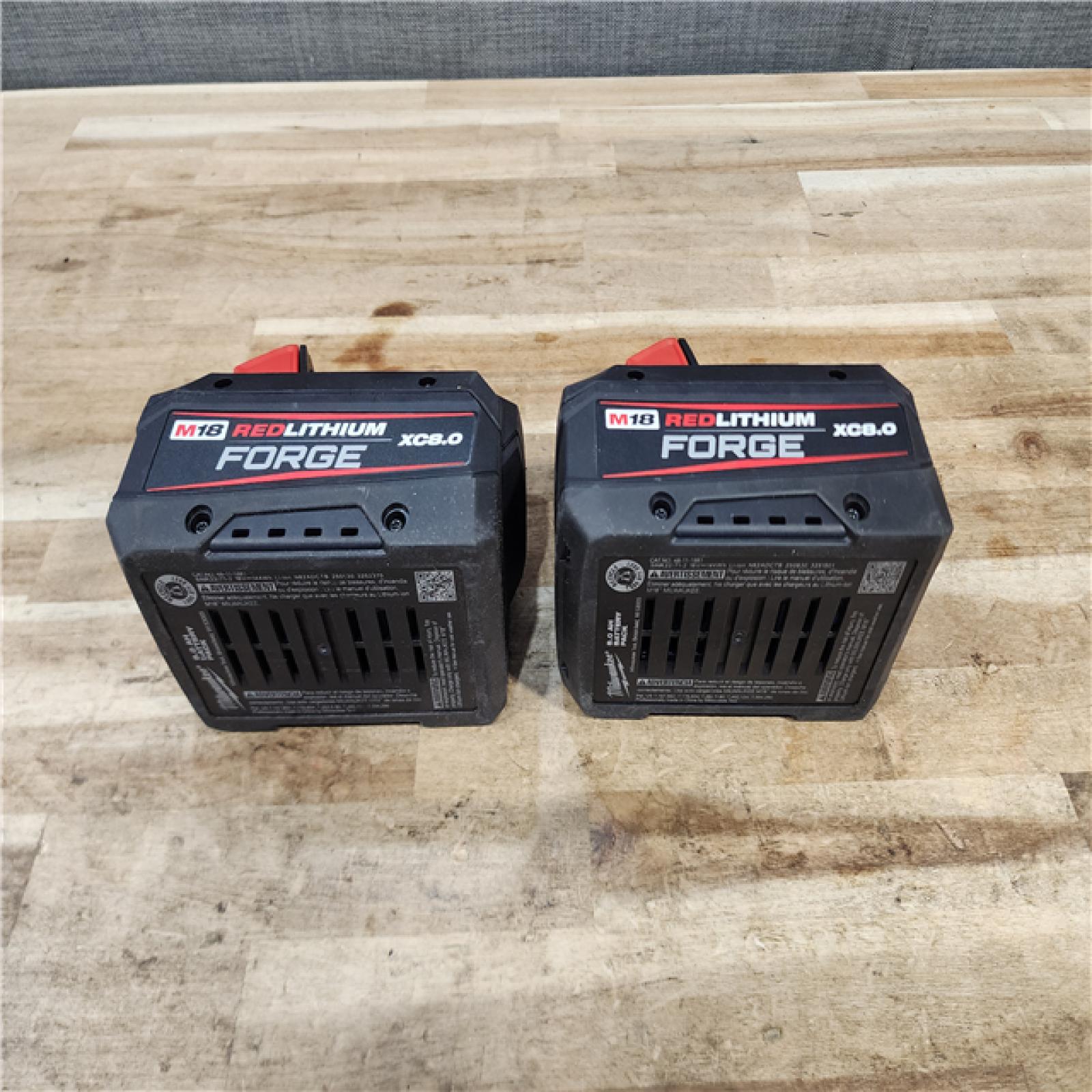 HOUSTON LOCATION - AS-IS MILWAUKEE FORGE BATTERY PACK QTY - 2