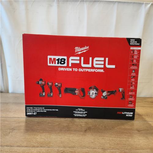 AS-IS- Milwaukee FUEL 18V Lithium-Ion Brushless Cordless Combo (7-Tool) Kit