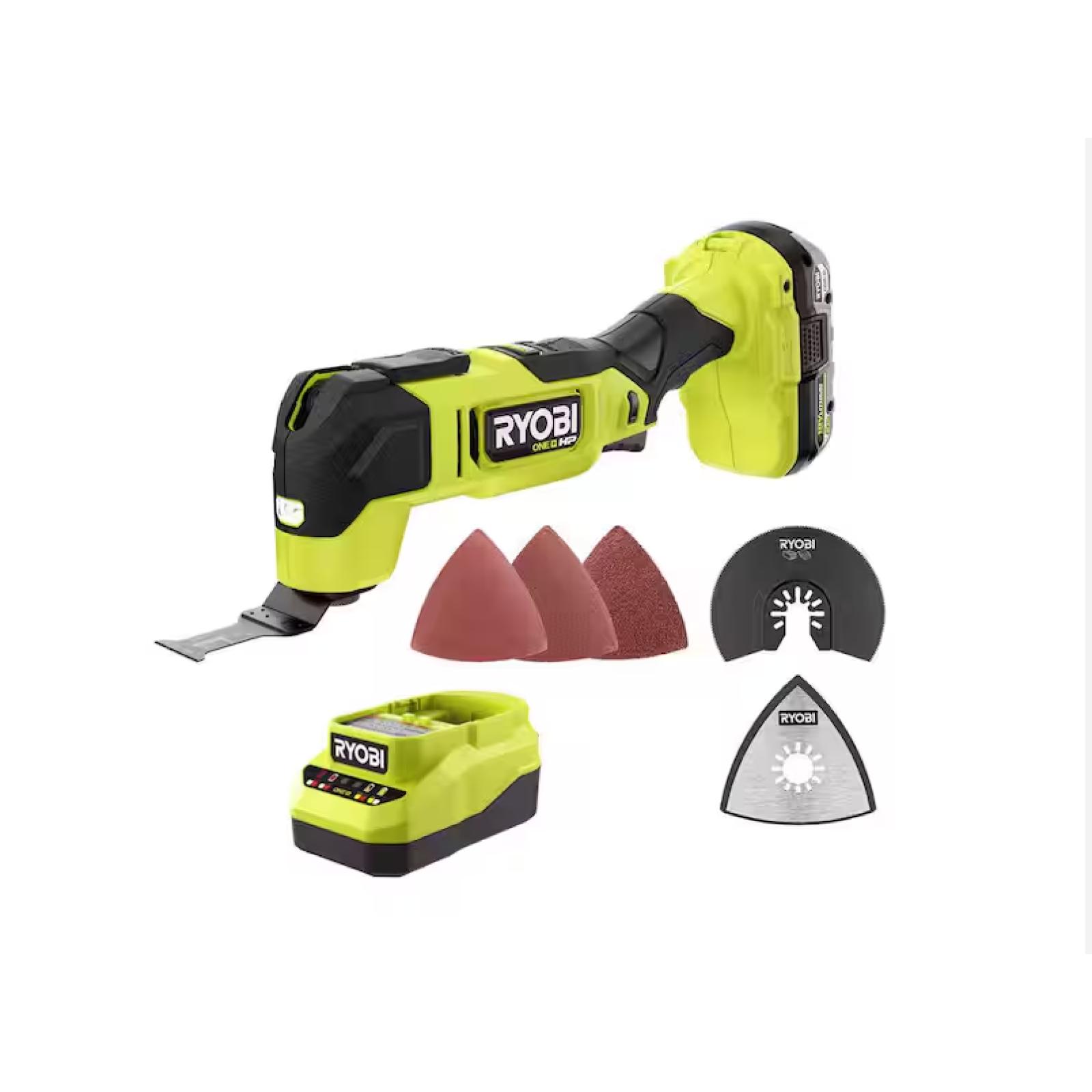 NEW! - RYOBI ONE+ HP 18V Brushless Cordless Multi-Tool Kit with 4.0 Ah HIGH PERFORMANCE EDGE Battery and Charger
