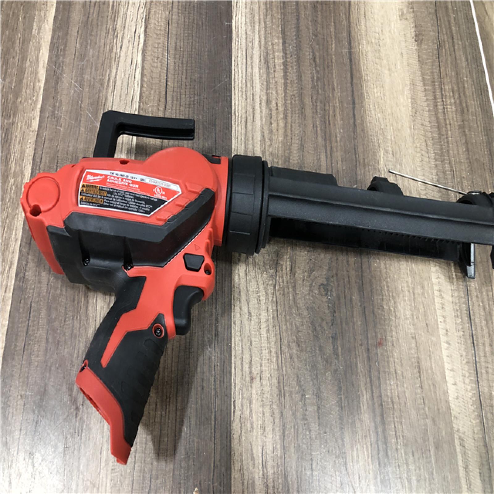 AS-IS Milwaukee 12V Lithium-Ion Cordless 10 oz. Adhesive and Caulk Gun (Tool-Only)