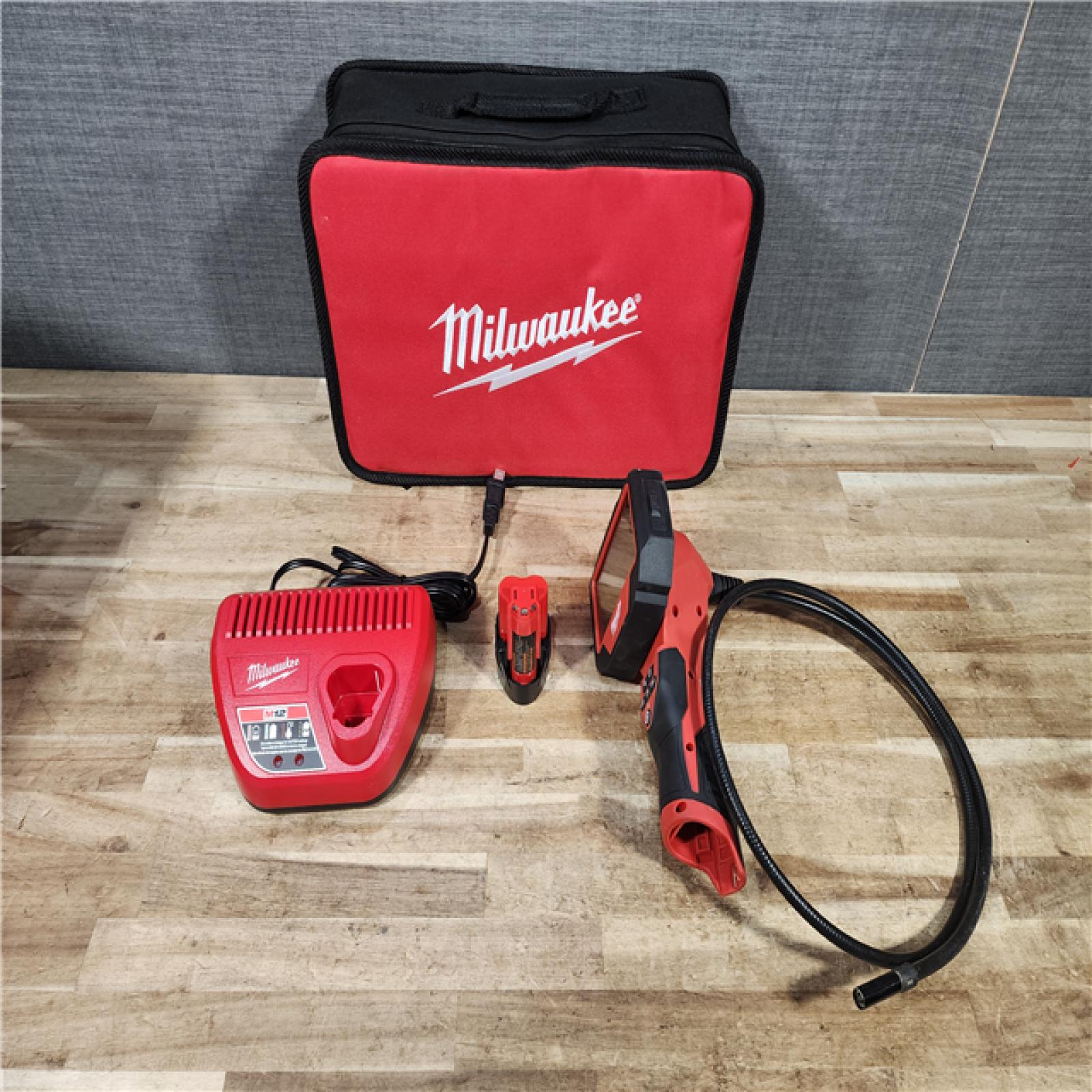 HOUSTON LOCATION - AS - IS Milwaukee 12V Lithium-Ion Cordless M-SPECTOR 360-Degree 4 ft. Inspection Camera Kit
