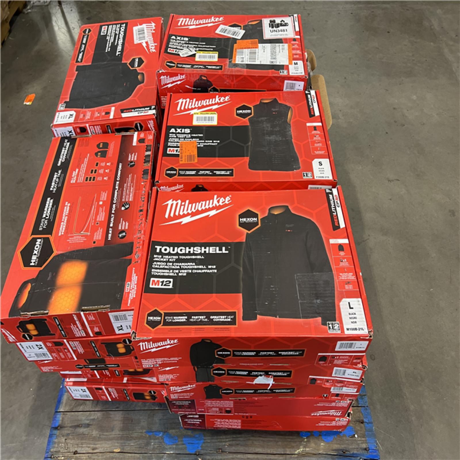 DALLAS LOCATION - AS-IS MILWAUKEE JACKET PALLET (25 COUNT)
