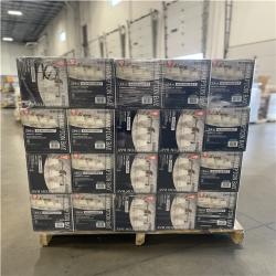DALLAS LOCATION- AS-IS HAMPTON BAY Ashhurst 3-Light Brushed Nickel Bathroom Vanity Light w/ Frosted Glass Shades (40 UNITS)